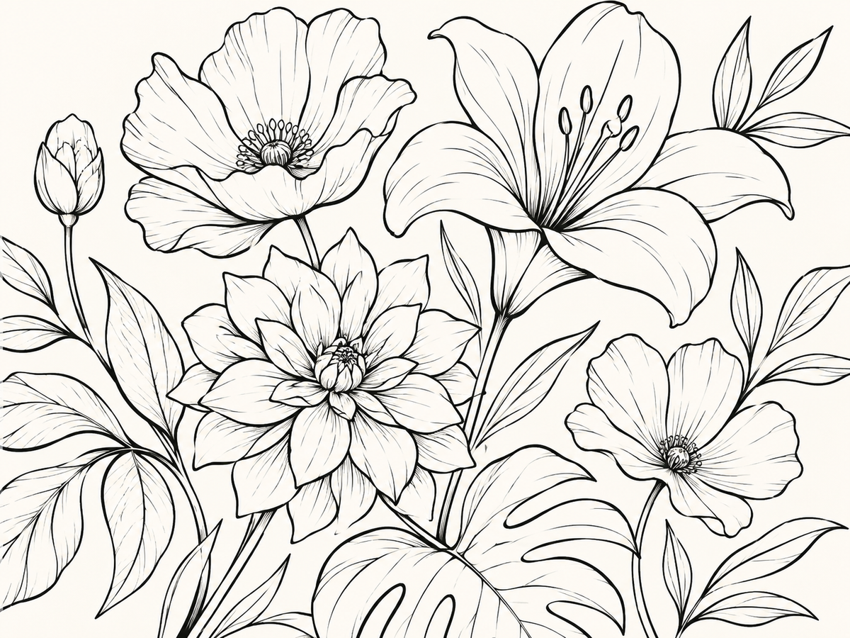 Ivory Outline Botanica