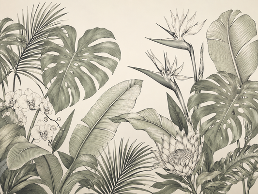 Sage Line Jungle mural artwork